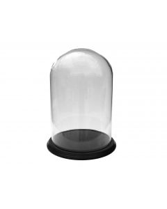 Glass dome Ø 205 mm. / H 305 mm. + wooden base