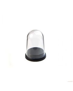 Plastic dome black base, small