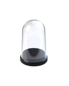 Plastic Dome, Black, Large
