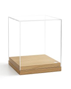 35388 Presentation box wood 120x120x130 mm. wooden base