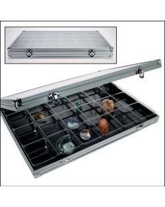 Alu. collection showcase - 45 compartments H