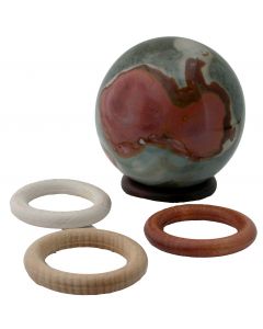 Houten Ringsokkel  Ø 55 mm. / H 9 mm. 4 stuks