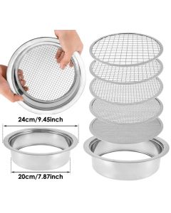 Stainless steel sieve set Ø 20cm