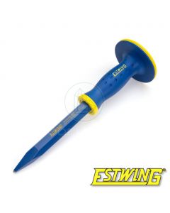 Estwing pointed tip rock chisel with grip guard