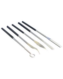 Diamond Riffler File Set 5 pieces, 140 x 3 mm.