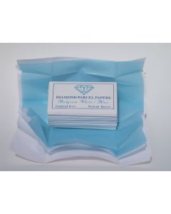 Partijbriefjes 80 x 45 mm wit/blauw. 25 st.