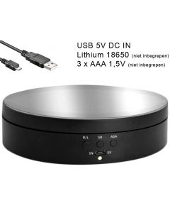 Draaiplateau Ø 135 mm. Zwart