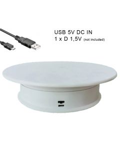 Turntable Display 205 mm. White