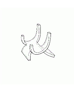 Display stand Chair model narrow, size 1