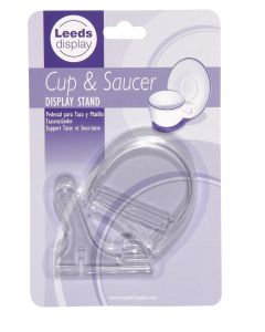 Cup & Saucer display stand clear