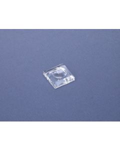 Acrylic glass base 22 x 22 x 6 mm. with hollowing