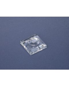 Acrylic glass base 32 x 32 x 9 mm. with hollowing