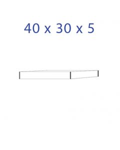 Acrylic Glass Base 40 x 30 x 5 mm.