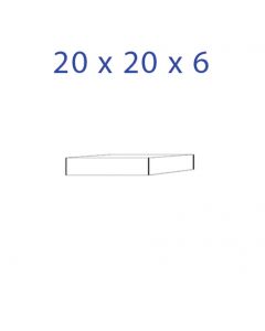 Acrylic Glass Base 20 x 20 x 6 mm.