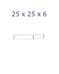 Acrylic Glass Base 25 x 25 x 6 mm.