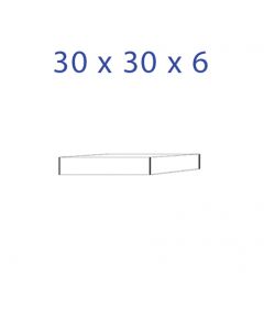 Acrylic Glass Base 30 x 30 x 6 mm.