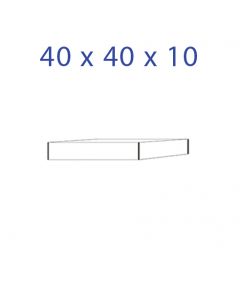 Acrylic Glass base 40 x 40 x 10 mm.