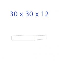 Acrylic glass base 30 x 30 x 12 mm.