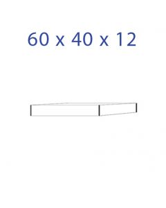 Acrylic glass base 60 x 40 x 12 mm.