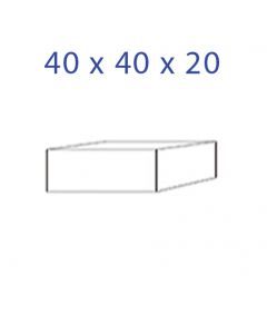 Acrylic Glass Base 40 x 40 x 20 mm.