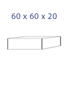 Acrylic Glass Base 60 x 60 x 20 mm.