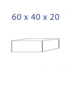 Acrylic Glass Base 60 x 40 x 20 mm.