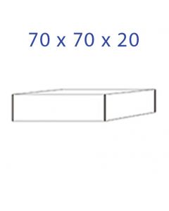 Acrylglas Sokkel 70 x 70 x 20 mm.