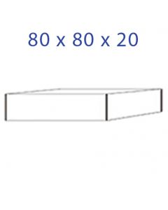 Acrylic Glass Base 80 x 80 x 20 mm.