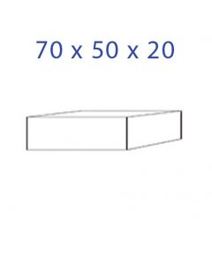 Acrylic Glass Base 70 x 50 x 20 mm.