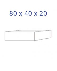Acrylic Glass Base 80 x 40 x 20 mm. 