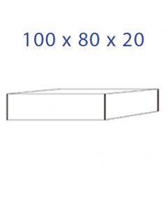 Acrylic Glass Base 100 x 80 x 20 mm.