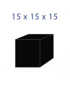 Acrylic Glass Cube Black 15x15x15mm