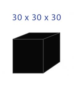 Acrylic Glass Cube Black 30x30x30mm.