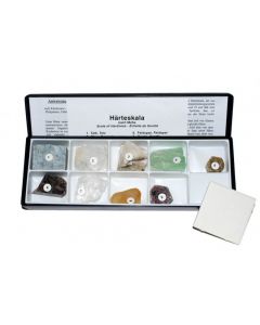 Small Hardness Scale MOHS in Cassette, 1 - 9