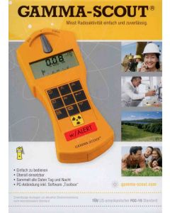 Radiation meter ALPHA-COUNT w/ALERT
