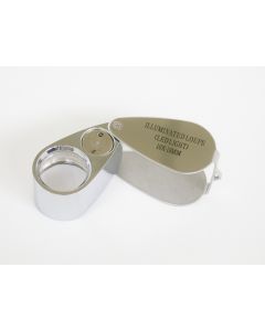 Magnifier 10X, Ø 18 mm, with 2 Leds