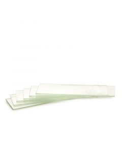 Microscope Slides Half White Glass 50 pcs