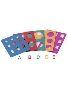 81030 Bodemshat set of 5 lortone aluminium templates