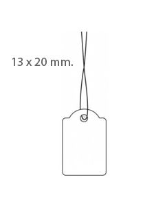 Price tag 13 x 20 mm. with cord