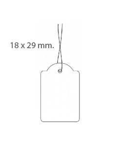 Price tag 18x29mm with cord
