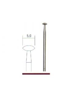 Diamond grinding bit lens-shaped Ø 5,0 mm.