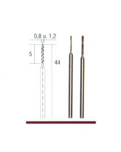 Diamond twist drills Ø 0,8 & 1,2 mm.