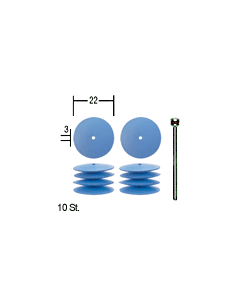 Flexible silicon disc shaped