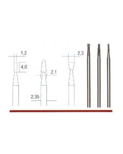Tungsten carbide millers, set of 3 different shapes