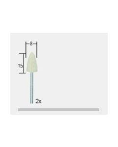 Proxxon Micromot felt polishers cone shaped Ø 8 x 15 mm.