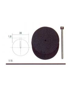 Corundum cutting discs Ø 38 mm. + holder