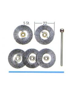 Steel brushes Wheel shaped