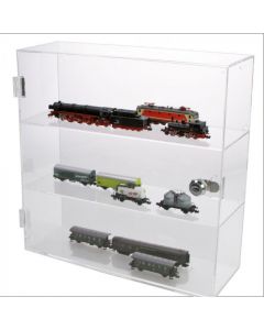 Wall Display Case 400 x 400 x 110 mm. Acrylic Glass with Lock