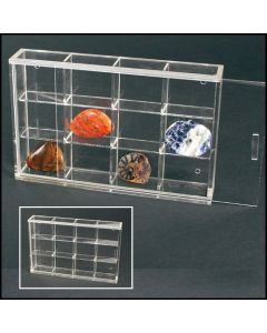 Display Case 180 x 115 x 45 mm. with 12 compartments