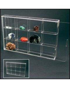 Display Case 300 x 200 x 45 mm. with 12 compartments